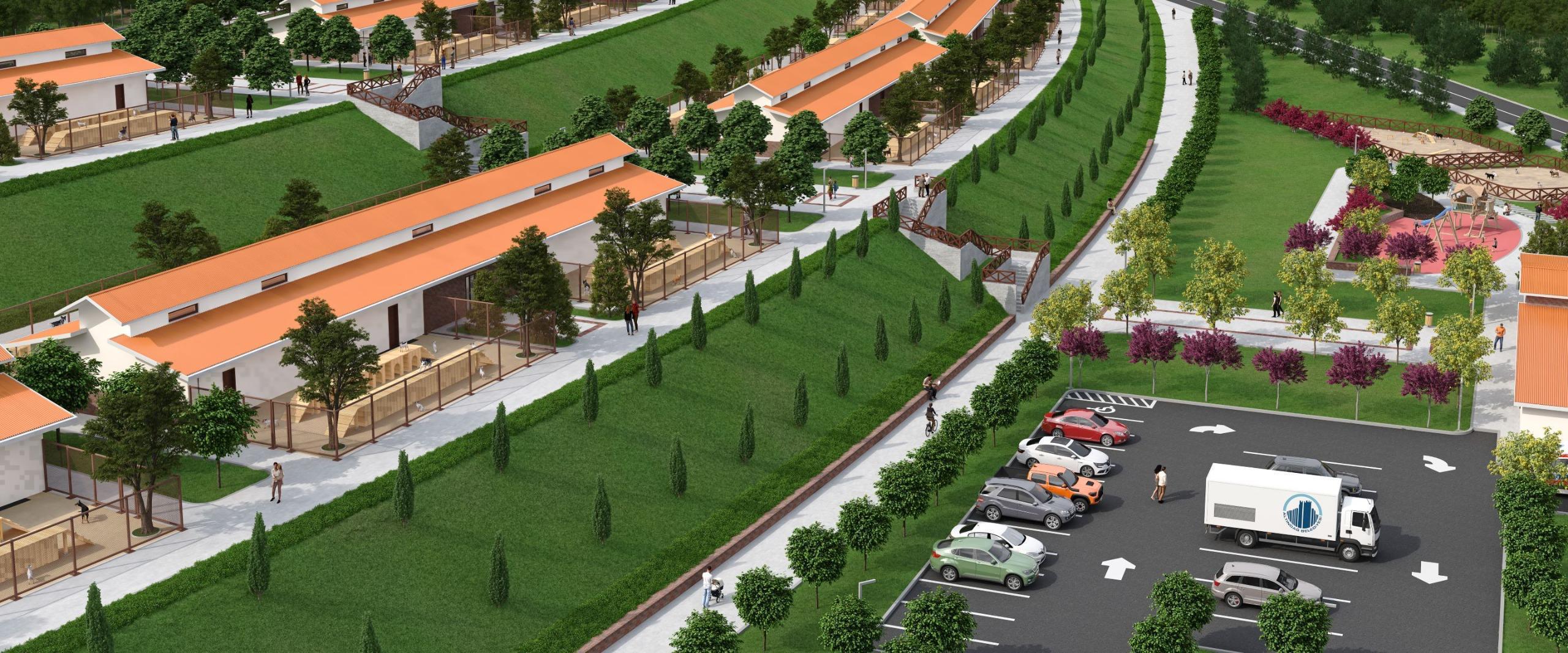 SOKAK HAYVANLARI YAŞAM VE REHABİLİTASYON MERKEZİ HIZLA TAMAMLANIYOR